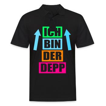 Junggesellenabschied Poltern Polterabend JGA - Männer Poloshirt - Schwarz - Vorne - Kai (181cm)