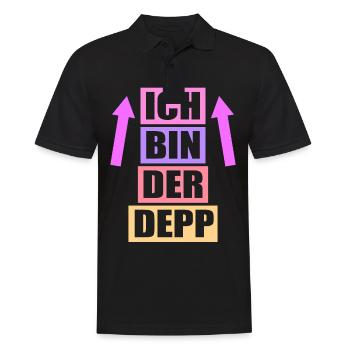 Junggesellenabschied Poltern Polterabend JGA - Männer Poloshirt - Schwarz - Vorne - Kai (181cm)