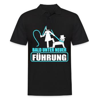 Junggesellenabschied Poltern Polterabend JGA - Männer Poloshirt - Schwarz - Vorne - Kai (181cm)