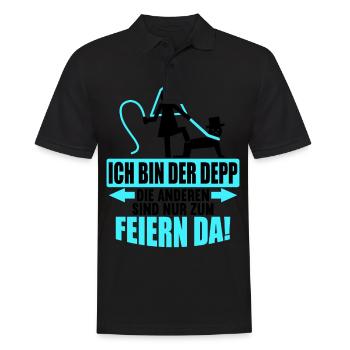 Junggesellenabschied Poltern Polterabend JGA - Männer Poloshirt - Schwarz - Vorne - Kai (181cm)