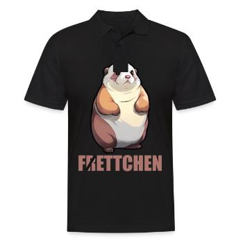 Fettchen Frettchen - Männer Poloshirt - Schwarz - Vorne - Kai (181cm)
