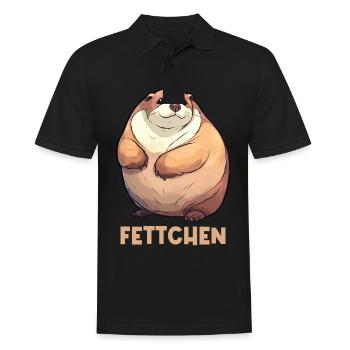 Fat ferret - Men's Polo Shirt - black - Front - Kai (181cm)