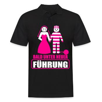 Junggesellenabschied Poltern Polterabend JGA - Männer Poloshirt - Schwarz - Vorne - Kai (181cm)