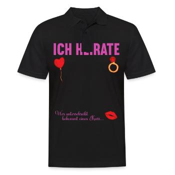 Junggesellenabschied Polterabend JGA Männer - Männer Poloshirt - Schwarz - Vorne - Kai (181cm)