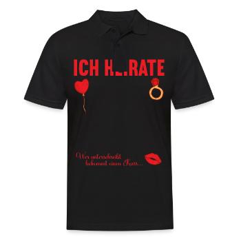 Junggesellenabschied Polterabend JGA Männer - Männer Poloshirt - Schwarz - Vorne - Kai (181cm)