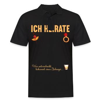 Junggesellenabschied Polterabend JGA Männer - Männer Poloshirt - Schwarz - Vorne - Kai (181cm)