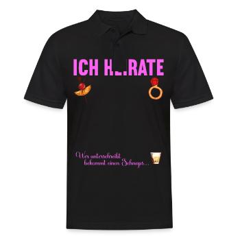Junggesellenabschied Polterabend JGA Männer - Männer Poloshirt - Schwarz - Vorne - Kai (181cm)