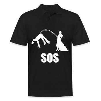 Junggesellenabschied Polterabend JGA Männer - Männer Poloshirt - Schwarz - Vorne - Kai (181cm)
