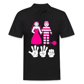 Enterrement de vie de garçon et de jeune fille enterrement de vie de garçon hommes - Polo Homme - noir - Devant - Kai (181cm)