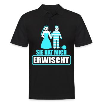 Junggesellenabschied Polterabend JGA Männer - Männer Poloshirt - Schwarz - Vorne - Kai (181cm)