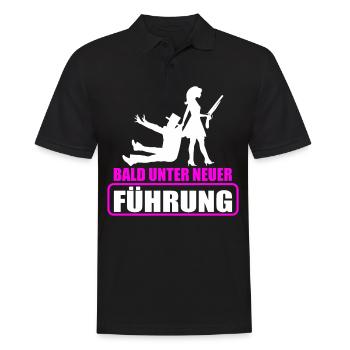 Junggesellenabschied Poltern Polterabend JGA - Männer Poloshirt - Schwarz - Vorne - Kai (181cm)