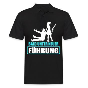 Junggesellenabschied Poltern Polterabend JGA - Männer Poloshirt - Schwarz - Vorne - Kai (181cm)