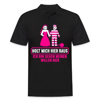 Junggesellenabschied Polterabend JGA Männer - Männer Poloshirt - Schwarz - Vorne - Kai (181cm)