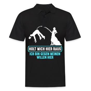 Junggesellenabschied Polterabend JGA Männer - Männer Poloshirt - Schwarz - Vorne - Kai (181cm)
