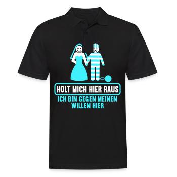 Junggesellenabschied Polterabend JGA Männer - Männer Poloshirt - Schwarz - Vorne - Kai (181cm)
