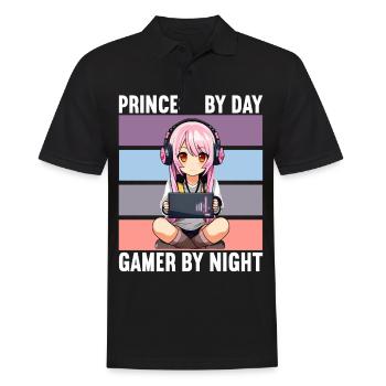 Gaming Console PC Gamer Girl Gamer Girl - Men's Polo Shirt - black - Front - Kai (181cm)
