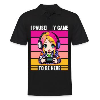 Gaming Console PC Gamer Girl Gamer Girl - Men's Polo Shirt - black - Front - Kai (181cm)