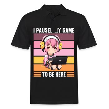 Console de jeu PC Gamer Girl Gamer Girl - Polo Homme - noir - Devant - Kai (181cm)