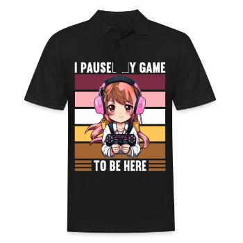 Gaming Console PC Gamer Girl Gamer Girl - Men's Polo Shirt - black - Front - Kai (181cm)