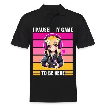 Gaming Console PC Gamer Girl Gamer Girl - Men's Polo Shirt - black - Front - Kai (181cm)