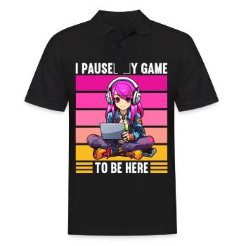 Console de jeu PC Gamer Girl Gamer Girl - Polo Homme - noir - Devant - Kai (181cm)