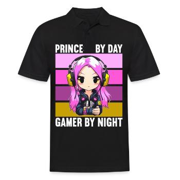 Gaming Console PC Gamer Girl Gamer Girl - Men's Polo Shirt - black - Front - Kai (181cm)