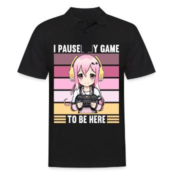 Gaming Console PC Gamer Girl Gamer Girl - Men's Polo Shirt - black - Front - Kai (181cm)