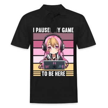 Gaming Console PC Gamer Girl Gamer Girl - Men's Polo Shirt - black - Front - Kai (181cm)