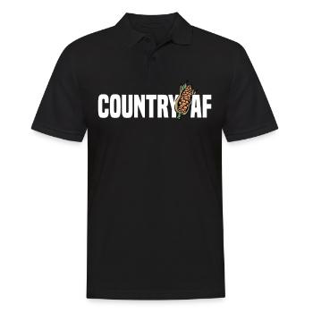 Farmer Farmer Grain Farmer Farm Country Egg - Men's Polo Shirt - black - Front - Kai (181cm)