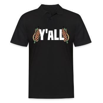 Farmer Farmer Grain Farmer Farm Country Egg Seed - Men's Polo Shirt - black - Front - Kai (181cm)