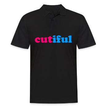 Cutiful My Blend Between Cute and Beautiful - Men's Polo Shirt - black - Front - Kai (181cm)