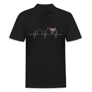 Chauves-souris - Polo Homme - noir - Devant - Kai (181cm)