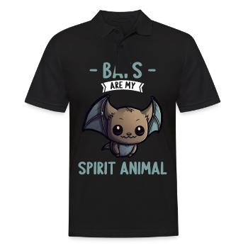 Les chauves-souris sont mon animal spirituel chauve-souris - Polo Homme - noir - Devant - Kai (181cm)