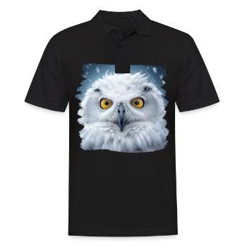 Owls Owl Owl Eagle Owl Night Owl Owl - Men's Polo Shirt - black - Front - Kai (181cm)