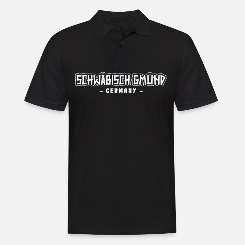 Schwäbisch Gmünder Schwäbisch Gmünd - Männer Poloshirt - Schwarz