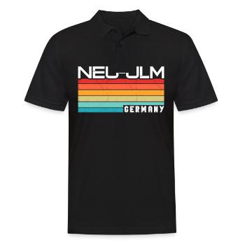 Neu Ulmerin Neu Ulmer Neu Ulm - Männer Poloshirt - Schwarz - Vorne - Kai (181cm)