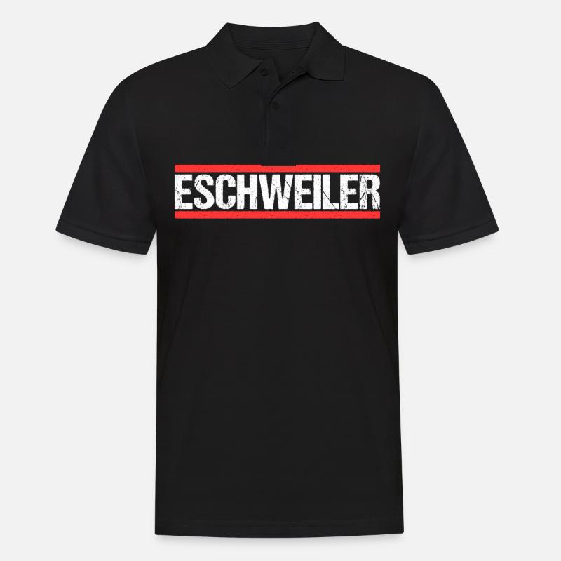 Eschweilererin Eschweilerer Eschweiler - Männer Poloshirt - Schwarz