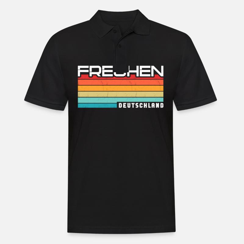 Frechenerin Frechener Frechen - Männer Poloshirt - Schwarz