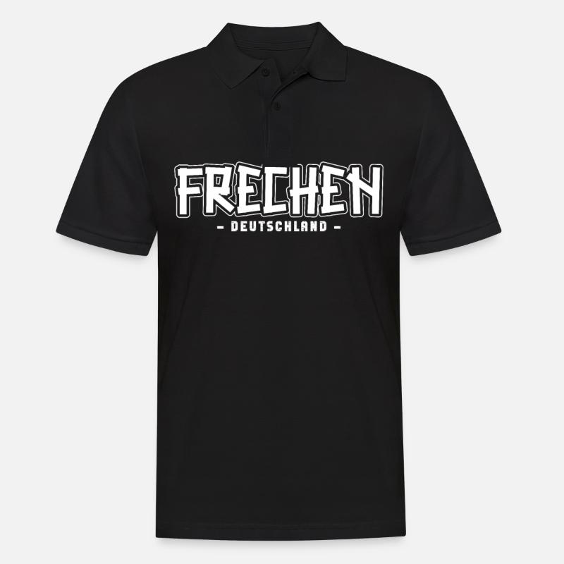 Frechenerin Frechener Frechen - Männer Poloshirt - Schwarz