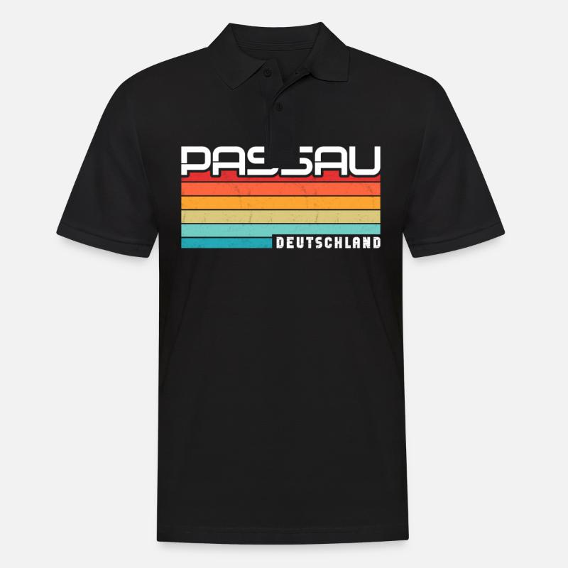 Passauerin Passauer Passau - Männer Poloshirt - Schwarz