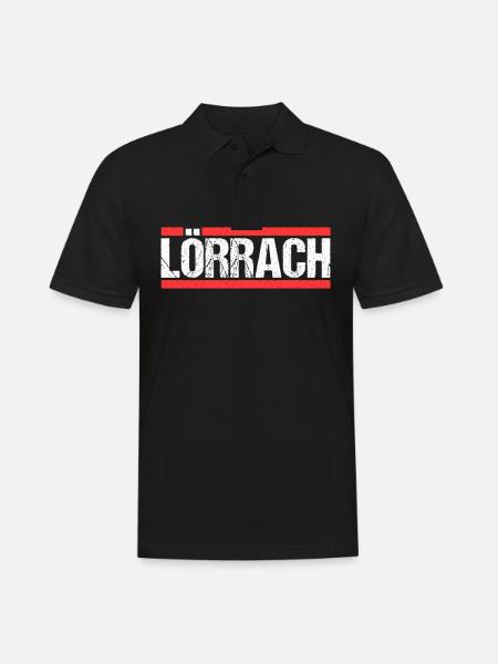 Lörracherin Lörracher Lörrach - Männer Poloshirt - Schwarz