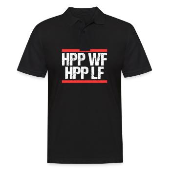 Femme heureuse Vie heureuse - Polo Homme - noir - Devant - Kai (181cm)