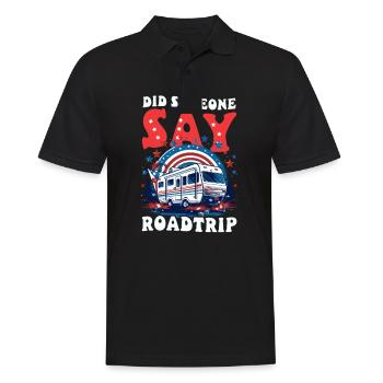 Roadtrip Quelqu’un a-t-il dit Roadtrip - Polo Homme - noir - Devant - Kai (181cm)