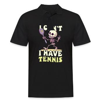 Tennis Player I Can't Have Tennis - Men's Polo Shirt - black - Front - Kai (181cm)