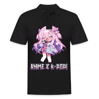 Anime Und K-Pop Koreanische Popmusik Kpop - Männer Poloshirt - Schwarz - Vorne - Kai (181cm)