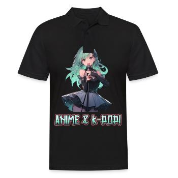 Anime Und K-Pop Koreanische Popmusik Kpop - Männer Poloshirt - Schwarz - Vorne - Kai (181cm)