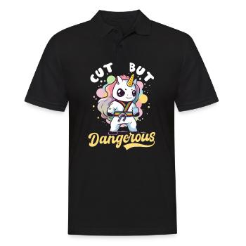 Taekwondo Fighter Mignon mais D Licorne - Polo Homme - noir - Devant - Kai (181cm)