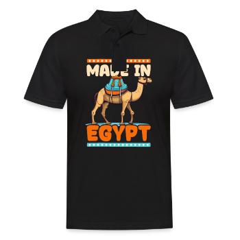 Egypt Made In Egypt - Männer Poloshirt - Schwarz - Vorne - Kai (181cm)