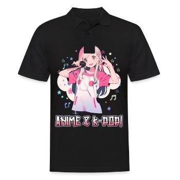 Anime Und K-Pop Koreanische Popmusik Kpop - Männer Poloshirt - Schwarz - Vorne - Kai (181cm)