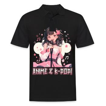 Anime Und K-Pop Koreanische Popmusik Kpop - Männer Poloshirt - Schwarz - Vorne - Kai (181cm)